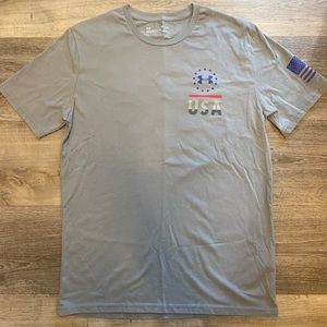Under Armour - Mens USA gray t-shirt - Size M